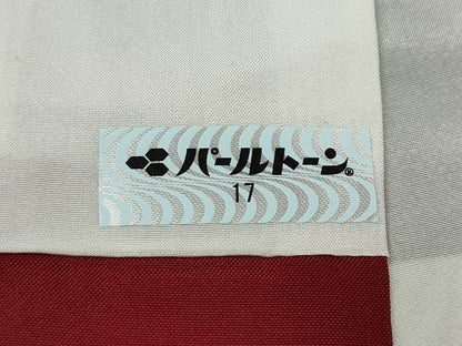 平和屋着物●本場大島紬　9マルキ　鶴　蓑亀　松竹梅　正絹　逸品　CABF3417ut