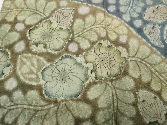 平和屋着物●樋熊哲也　訪問着　辻が花　絞り　手描き　ロング丈　正絹　逸品　CABF3421ut
