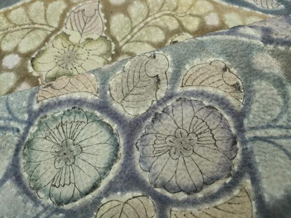 平和屋着物●樋熊哲也　訪問着　辻が花　絞り　手描き　ロング丈　正絹　逸品　CABF3421ut