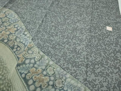 平和屋着物●樋熊哲也　訪問着　辻が花　絞り　手描き　ロング丈　正絹　逸品　CABF3421ut