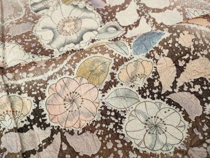 平和屋着物●訪問着　作家物　辻が花　絞り　暈し染め　正絹　逸品　CABF3422ut