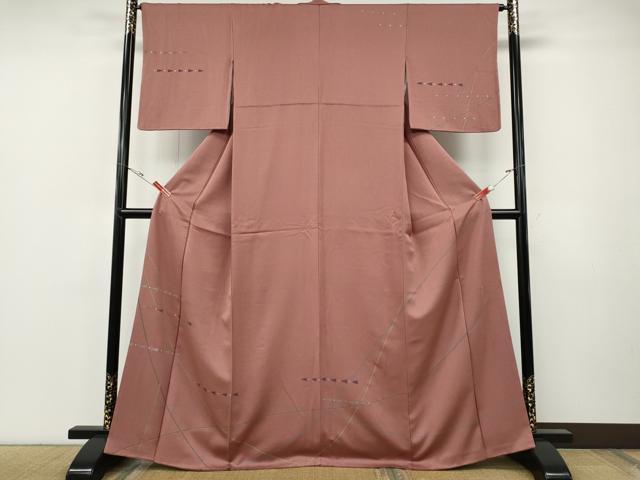 平和屋着物●森英恵・HANAE MORI　訪問着　刺繍　吉祥文　金彩　正絹　逸品　CABF3423ut
