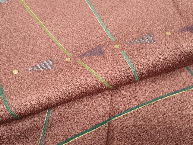 平和屋着物●森英恵・HANAE MORI　訪問着　刺繍　吉祥文　金彩　正絹　逸品　CABF3423ut