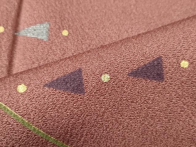 平和屋着物●森英恵・HANAE MORI　訪問着　刺繍　吉祥文　金彩　正絹　逸品　CABF3423ut