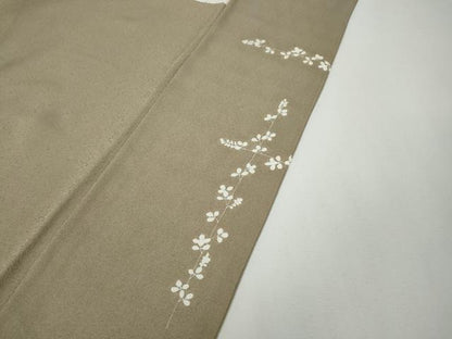 平和屋着物●訪問着　地紙扇面花文　金彩　正絹　逸品　CABF3424ut