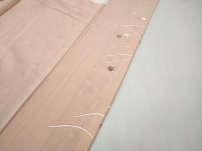 平和屋着物●訪問着　立波花丸文　暈し染め　金彩　正絹　逸品　CABF3431ut