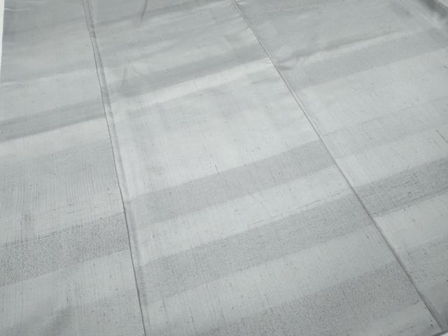 平和屋着物●染色作家　奥田祐斎　紬　横段文　正絹　逸品　CABF3432ut