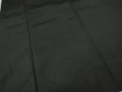 平和屋着物●男性　黒紋付　羽織セット　正絹　逸品　CABF3437ut