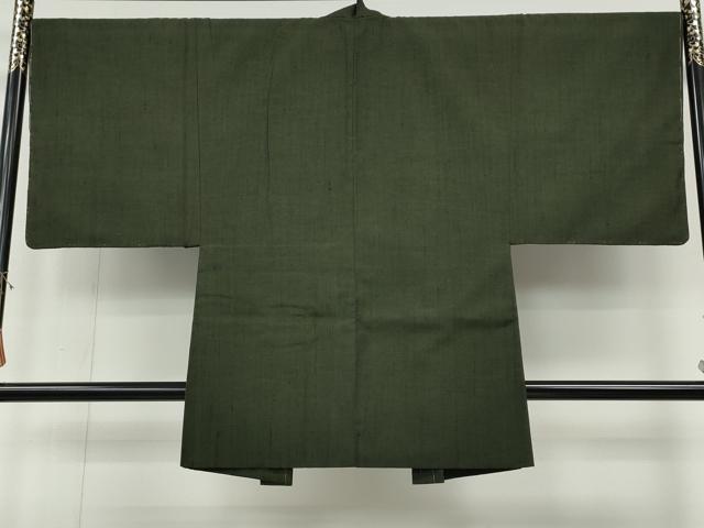 平和屋着物●男性　紬　アンサンブル　霞文　正絹　逸品　未使用　CABF3438ut