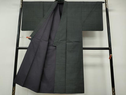 平和屋着物●男性　本場大島紬　アンサンブル　長襦袢セット　吉祥文　正絹　逸品　CABF3440ut