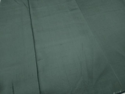 平和屋着物●男性　紬　羽織セット　着物：錆鉄御納戸色　羽織：煤竹色　正絹　逸品　CABF3443ut
