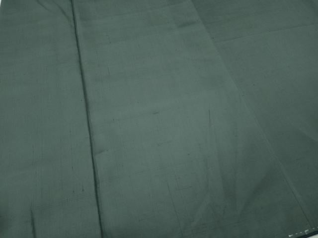 平和屋着物●男性　紬　羽織セット　着物：錆鉄御納戸色　羽織：煤竹色　正絹　逸品　CABF3443ut
