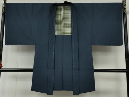 平和屋着物●男性　本場大島紬　アンサンブル　80亀甲　総詰め　正絹　逸品　CABF3447ut
