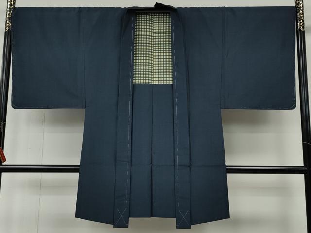 平和屋着物●男性　本場大島紬　アンサンブル　80亀甲　総詰め　正絹　逸品　CABF3447ut