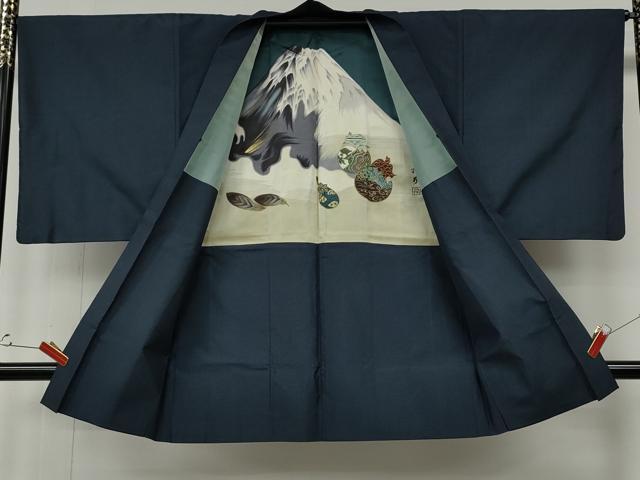 平和屋着物●男性　本場大島紬　アンサンブル　80亀甲　総詰め　正絹　逸品　CABF3449ut