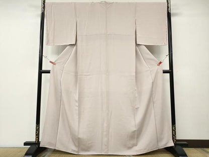 平和屋着物●本加賀友禅作家　矢田博監修　色無地　素色　正絹　逸品　CABF3451ut