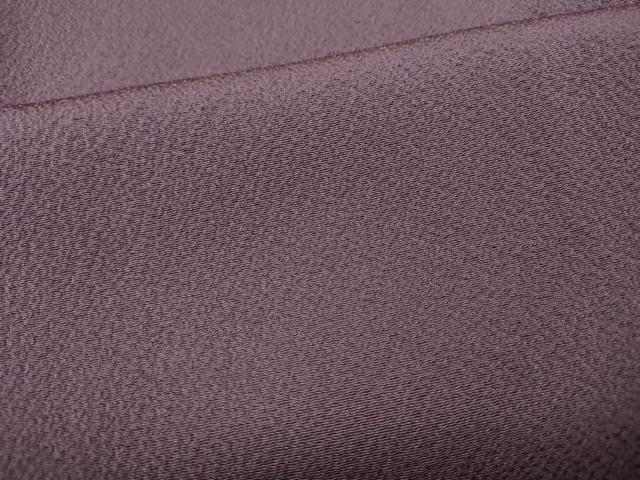 平和屋着物●文化功労者 日本画家　上村淳之　色無地　霞地紋　葡萄鼠色　正絹　逸品　CABF3452ut
