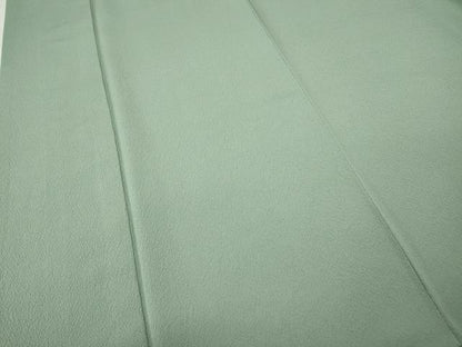 平和屋着物●上質な色無地　霞地紋　錆青磁色　大丸扱い　正絹　逸品　CABF3454ut