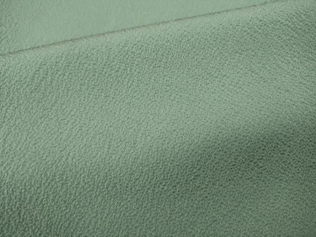 平和屋着物●上質な色無地　霞地紋　錆青磁色　大丸扱い　正絹　逸品　CABF3454ut