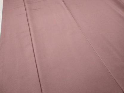 平和屋着物●上質な色無地　石竹色　ロング丈　正絹　逸品　CABF3458ut