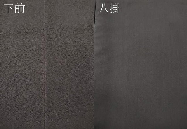 平和屋着物●上質な色無地　紫鼠色　鬼しぼ縮緬　正絹　逸品　CABF3460ut