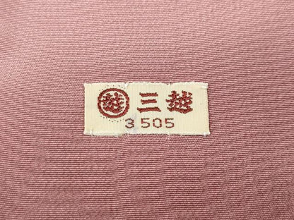 平和屋着物●訪問着　刺繍　流水草花文　三越扱い　正絹　逸品　CABF3461ut
