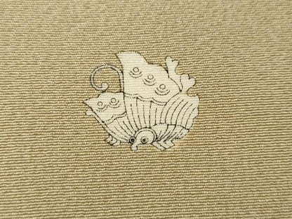 平和屋着物●豪華色留袖　駒刺繍　貝桶宝尽くし鶴花文　金彩　正絹　逸品　CABF3462ut