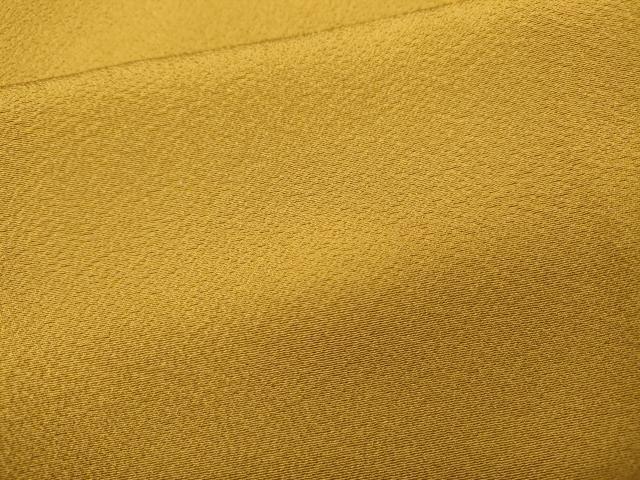 平和屋着物●上質な色無地　黄朽葉色　正絹　逸品　未使用　CABF3467ut