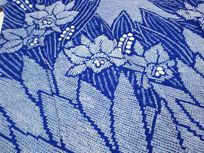 平和屋着物●豪華振袖　総絞り　草花文　正絹　逸品　CABF3468ut