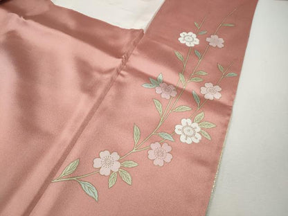 平和屋着物●訪問着　鼓横笛花文　暈し染め　金銀彩　さが美扱い　ロング丈　正絹　逸品　CABF3476ut