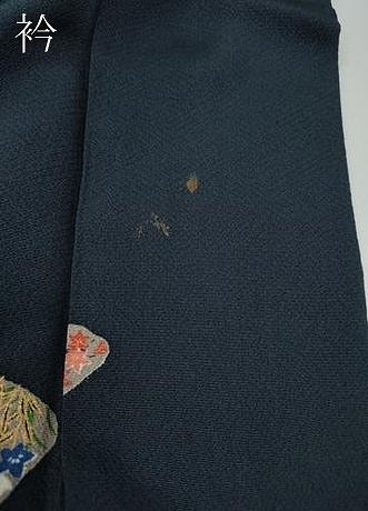 平和屋着物●上質な小紋　草花文　金彩　正絹　逸品　CABF3477ut