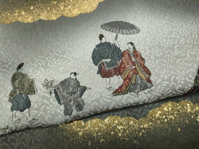 平和屋着物●豪華色留袖　作家物　御所車人物花文　暈し染め　金彩　正絹　逸品　未使用　CABF3478ut