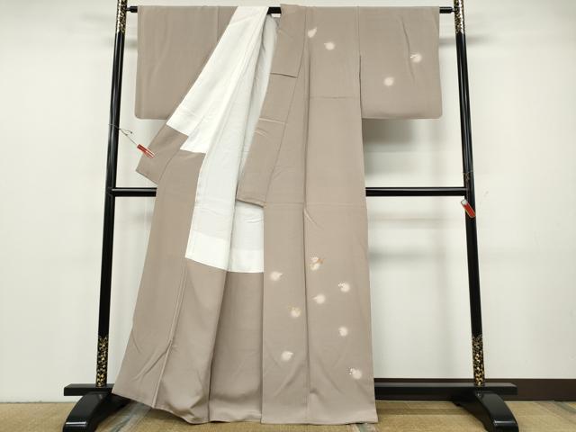平和屋着物●訪問着　竹屋町刺繍　束ね熨斗花文　蛍暈し　金糸　正絹　逸品　CABF3489ut