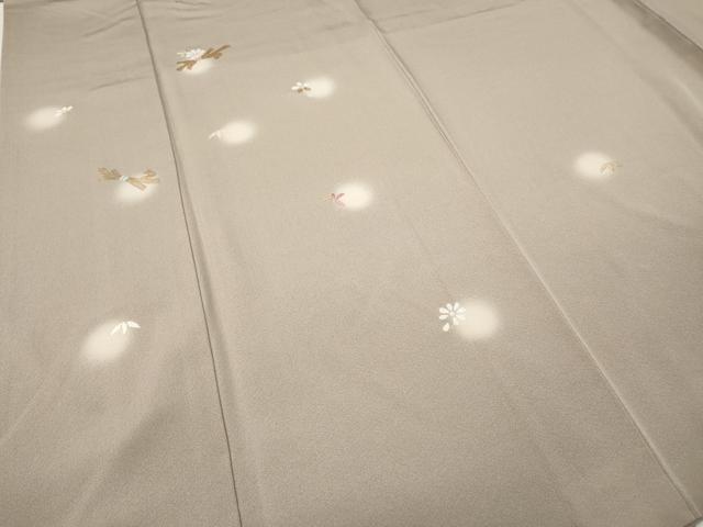 平和屋着物●訪問着　竹屋町刺繍　束ね熨斗花文　蛍暈し　金糸　正絹　逸品　CABF3489ut