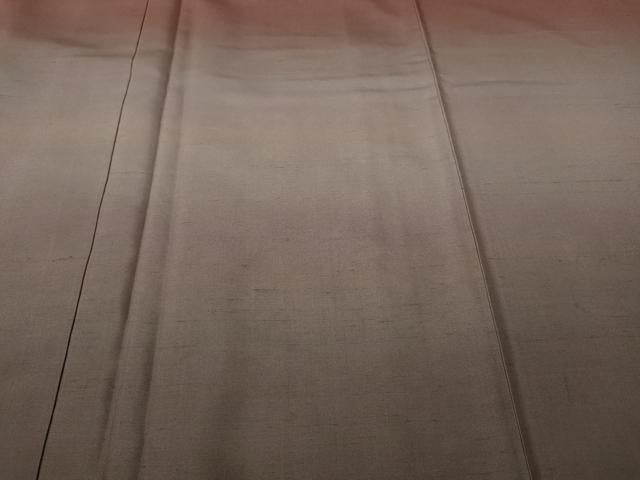 平和屋着物●石川県指定無形文化財　牛首紬　白山工房　手織り　訪問着　霞文　正絹　逸品　CABF3497ut