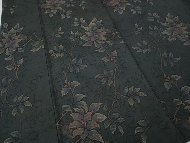 平和屋着物●本場大島紬　枝花文　正絹　逸品　CABF3498ut