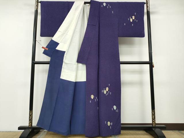平和屋着物●訪問着　陶器花文　正絹　逸品　CABF3500ut