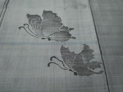 平和屋着物●本場大島紬　訪問着　舞蝶文　正絹　逸品　CABF3501ut