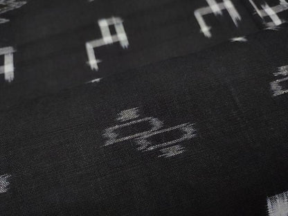 平和屋着物●久留米絣　単衣　絣文様　綿　逸品　CABF3503ut