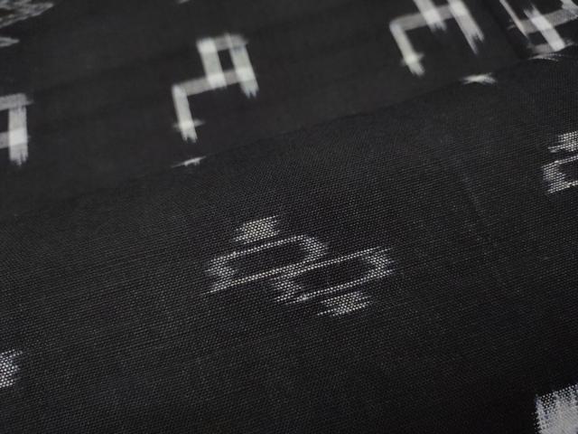 平和屋着物●久留米絣　単衣　絣文様　綿　逸品　CABF3503ut