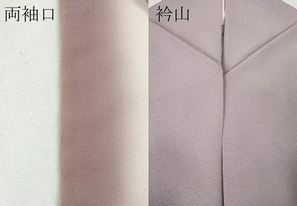 平和屋着物●上質な色無地　紅藤色　正絹　逸品　CABF3517ut