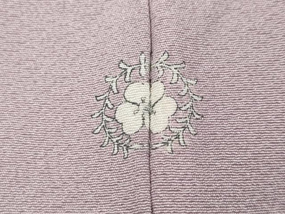 平和屋着物●上質な色無地　紅藤色　正絹　逸品　CABF3517ut