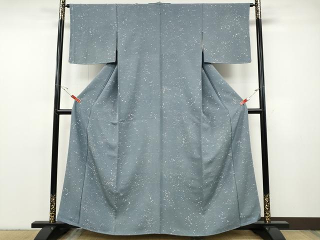 平和屋着物●上質な小紋　箔散らし　正絹　逸品　CABF3518ut
