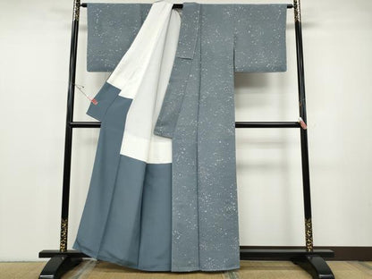 平和屋着物●上質な小紋　箔散らし　正絹　逸品　CABF3518ut