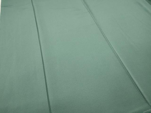 平和屋着物●上質な色無地　千草色　正絹　逸品　未使用　CABF3531ut