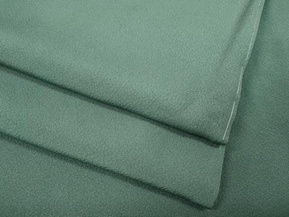 平和屋着物●上質な色無地　千草色　正絹　逸品　未使用　CABF3531ut
