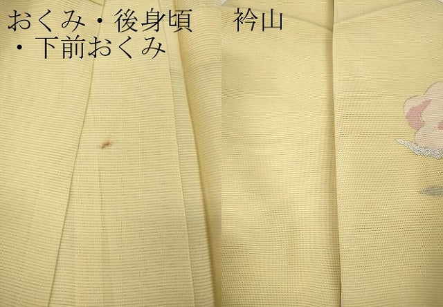 平和屋着物＊夏物 訪問着 絽 枝花文 暈し染め 金銀彩 高島屋扱い 正絹 逸品 CABF3536ut
