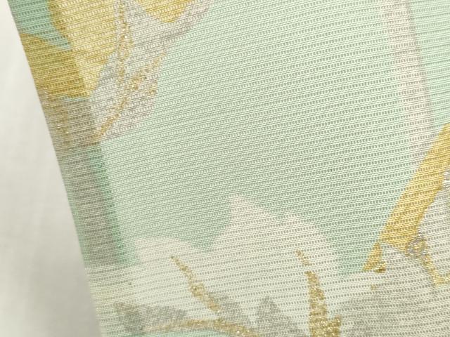 平和屋着物＊夏物 訪問着 絽 枝花文 暈し染め 金銀彩 高島屋扱い 正絹 逸品 CABF3536ut