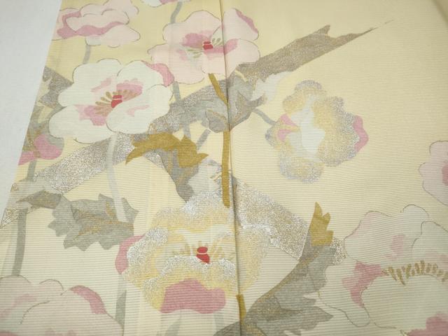 平和屋着物＊夏物 訪問着 絽 枝花文 暈し染め 金銀彩 高島屋扱い 正絹 逸品 CABF3536ut