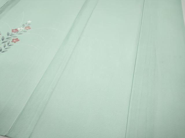 平和屋着物＊夏物 訪問着 絽 草花丸文 銀彩 正絹 逸品 CABF3541ut